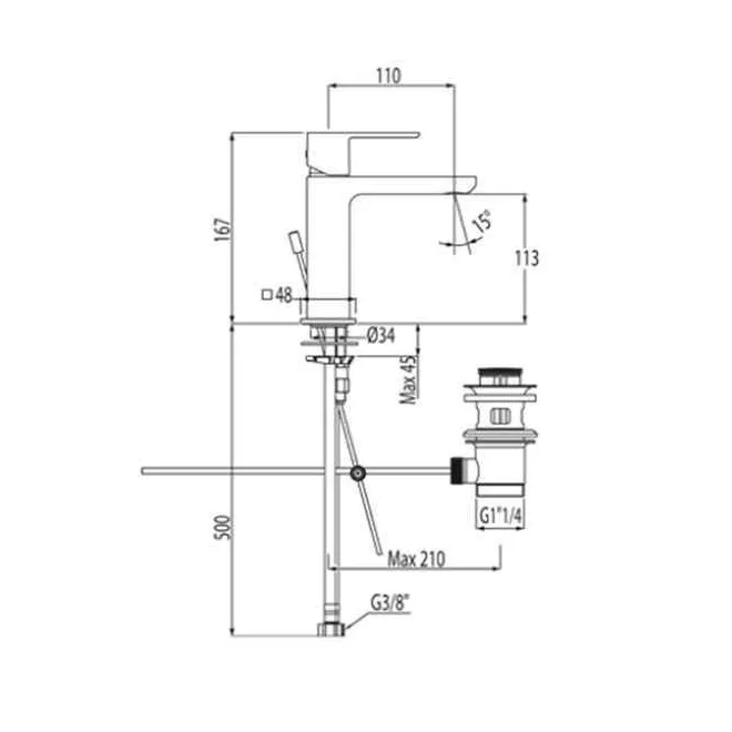Comprar GRIFO LAVABO LOFT TRES MANETA | Precios y ofertas