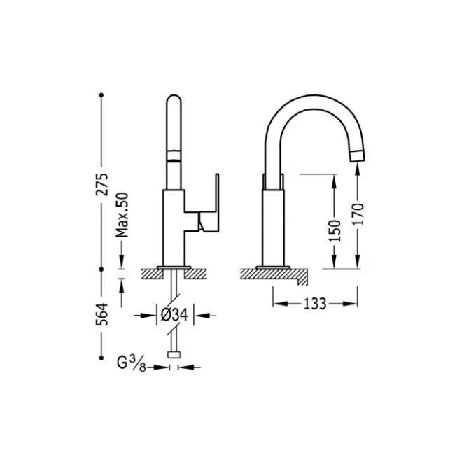 GRIFO MONOMANDO LAVABO LOFT TRES | Precios y ofertas
