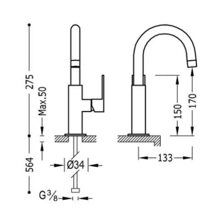 GRIFO MONOMANDO LAVABO LOFT TRES | Precios y ofertas