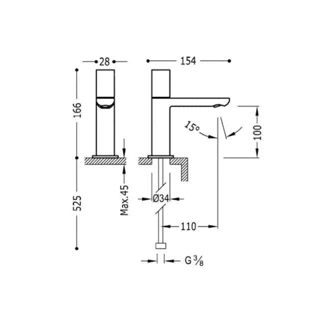 Comprar online GRIFO LAVABO LOFT TRES 1 AGUA | Precio Oferta