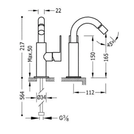 Comprar Online GRIFO MONOMANDO BIDE LOFT TRES | Precios y ofertas