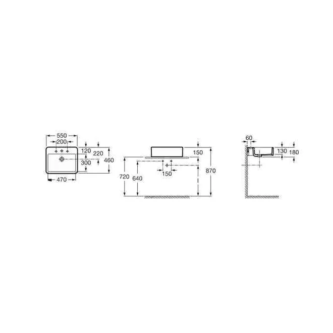 LAVABO CON ORIFICIO CENTRAL ELEMENT