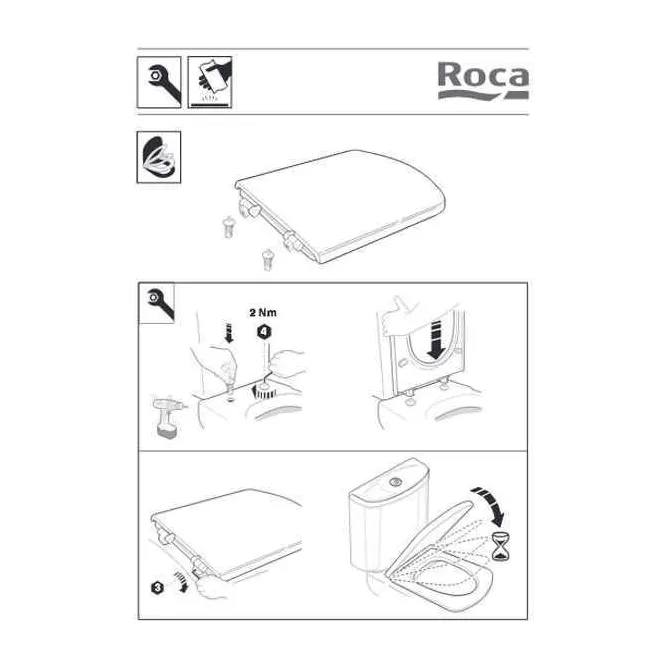 Comprar CONJUNTO BISAGRAS CAIDA AMORTIGUADA PARA ASIENTO INODORO ROCA