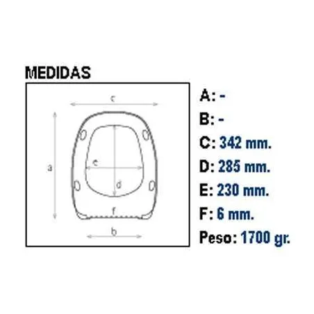 ASIENTO Y TAPA INODORO WC PRINCESA
