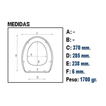 ASIENTO Y TAPA INODORO WC FLORIT