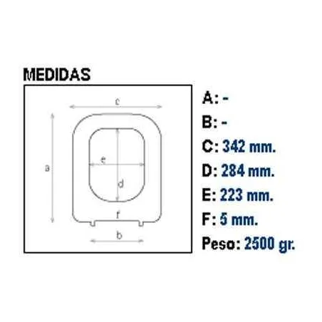 ASIENTO Y TAPA INODORO WC FESTA