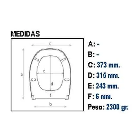 ASIENTO Y TAPA INODORO WC INVIS 2