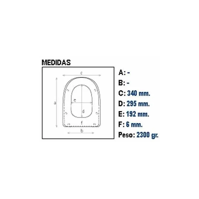 ASIENTO Y TAPA INODORO WC GSI