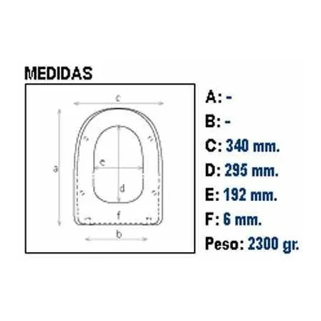 ASIENTO Y TAPA INODORO WC GSI