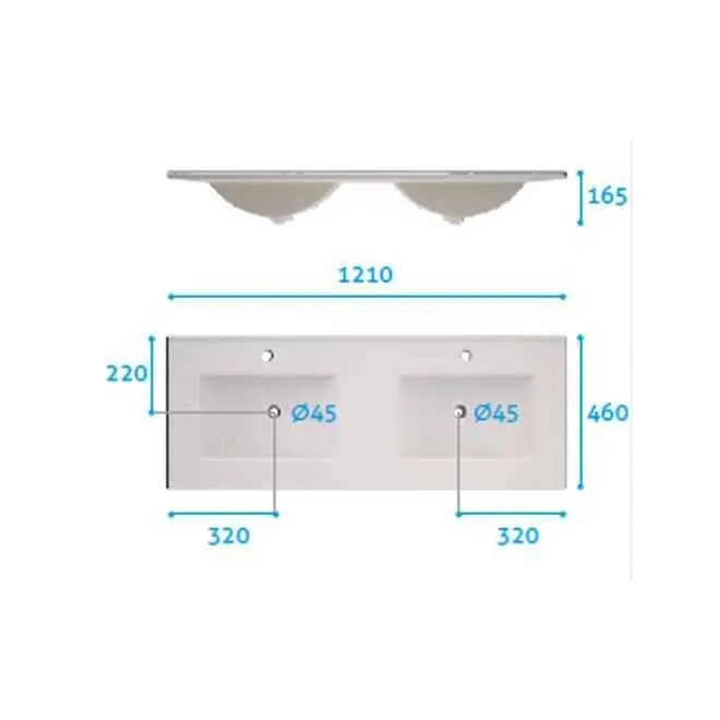 ▷LAVABO DOBLE ENCIMERA CLASSIC Barato| Envío Rápido y GRATIS