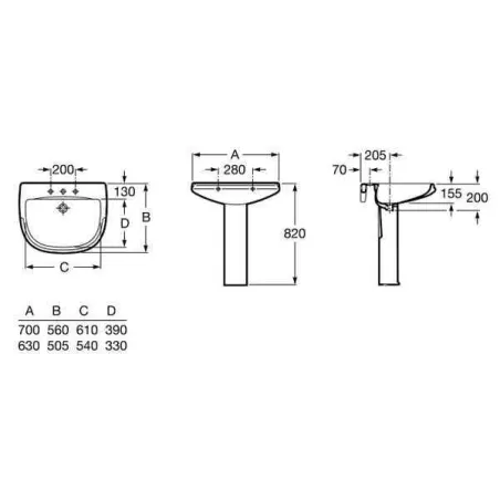 ▷LAVABO PEDESTAL DAMA RETRO Barato| Envío Rápido y GRATIS