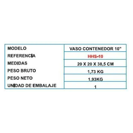 Comprar VASO CONTENEDOR PARA FILTROS DE 10X4.5"" | Precios y ofertas