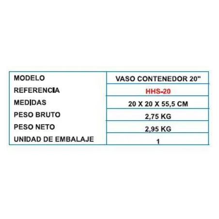 Comprar VASO CONTENEDOR PARA FILTROS DE 20X4.5"" | Precios y ofertas
