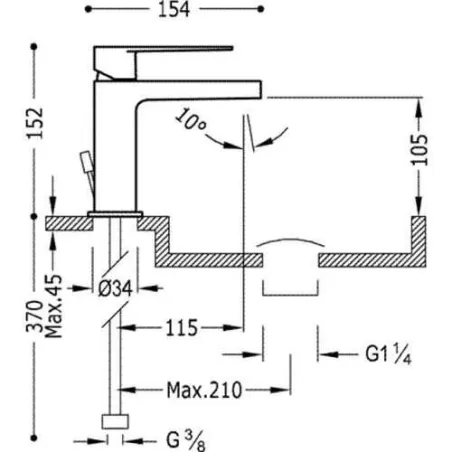 GRIFO LAVABO CLASS TRES MANETA | Precios y ofertas 