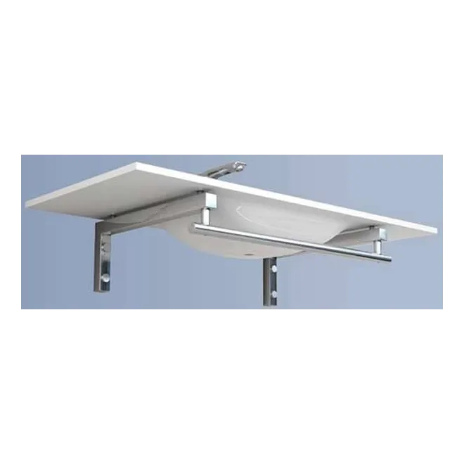 SOPORTE ALUMINIO CON TOALLERO HUESCA