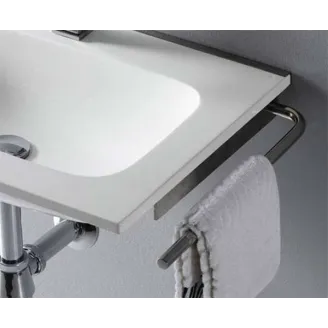SOPORTE DE PARED DE ACERO CON TOALLERO