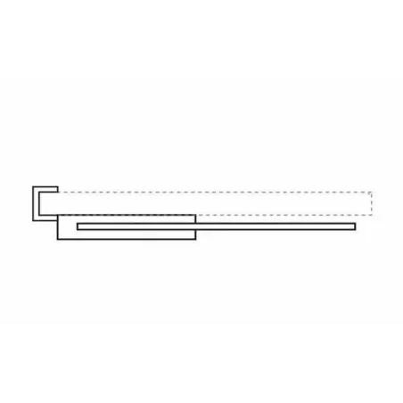 SOPORTE DE PARED DE ACERO CON TOALLERO