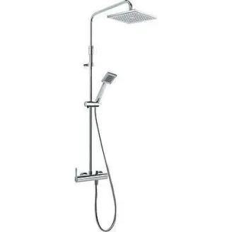 CONJUNTO DUCHA ANTICALCAREA CROMO LEX TRES 129 CM
