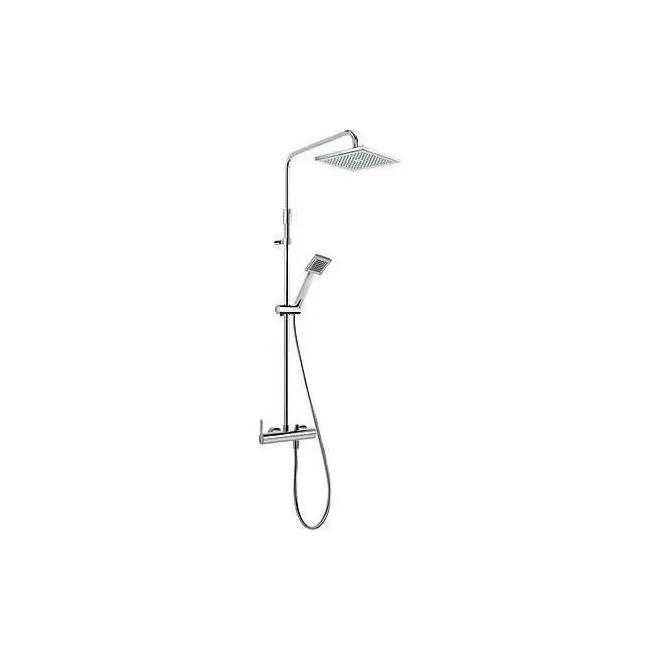 CONJUNTO DUCHA ANTICALCAREA CROMO LEX TRES 129 CM