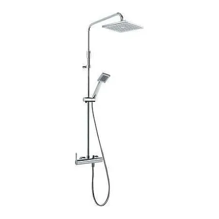 CONJUNTO DUCHA ANTICALCAREA CROMO LEX TRES 129 CM
