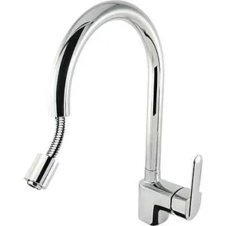 MONOMANDO FREGADERO VERTICAL ROCIADOR EXTRAIBLE FUTUR PLUS TRES 37 CM