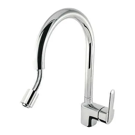 MONOMANDO FREGADERO VERTICAL ROCIADOR EXTRAIBLE FUTUR PLUS TRES 37 CM