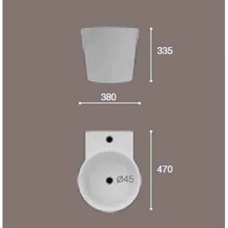 LAVABO SUSPENDIDO ADONIA