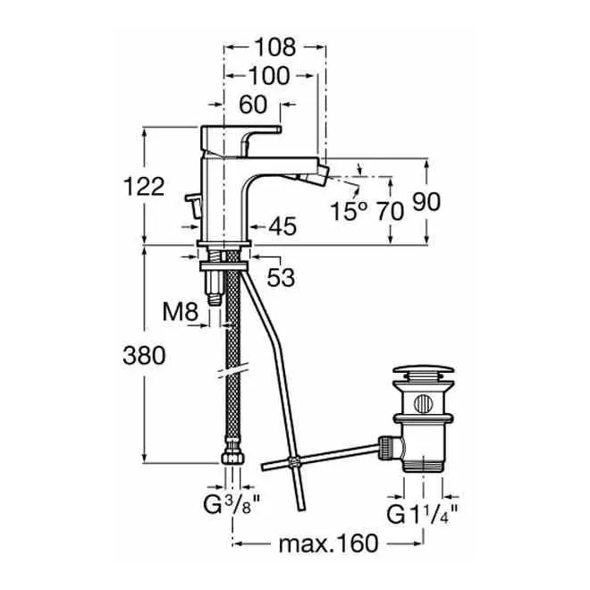 MONOMANDO COMPACTO PARA BIDE L90