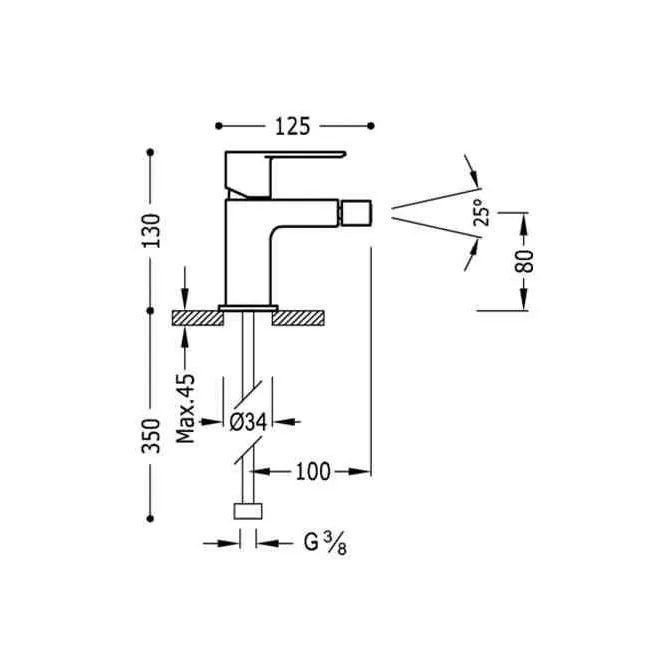 Comprar GRIFO MONOMANDO BIDE MANETA CLASS TRES | Precios y ofertas