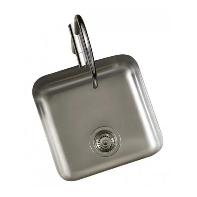 FREGADERO COCINA RECTANGULAR BAJO ENCIMERA ACERO INOX 1 SENO