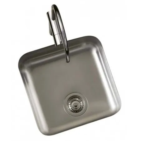 FREGADERO COCINA RECTANGULAR BAJO ENCIMERA ACERO INOX 1 SENO