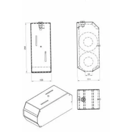 PORTARROLLOS DOBLE ACERO INOXIDABLE SATINADO