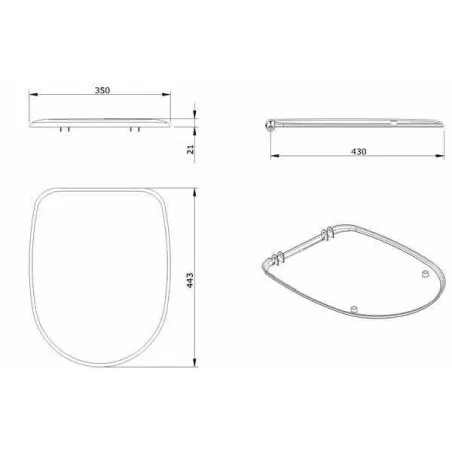 ASIENTO Y TAPA BENISSA THERMOPLAST