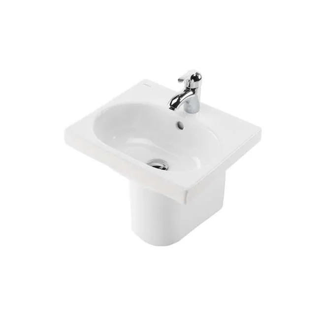 LAVABO SEMIPEDESTAL WC KIDS 43 CON ORIFICIOS