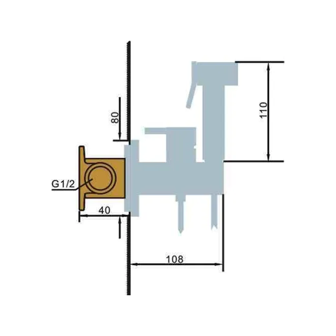 GRIFO EMPOTRADO DE BIDET IRLANDA