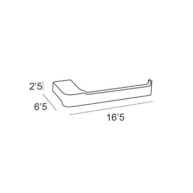 TOALLERO BIDET 1600 YASS ADHESIVO CROMO