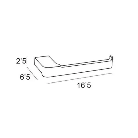 TOALLERO BIDET 1600 YASS ADHESIVO CROMO