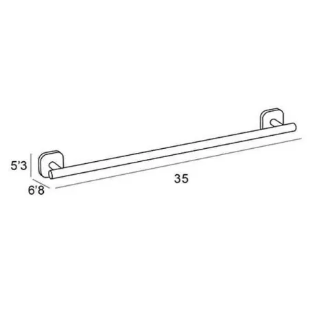 TOALLERO BARRA 35 1500 BASSIC ADHESIVO