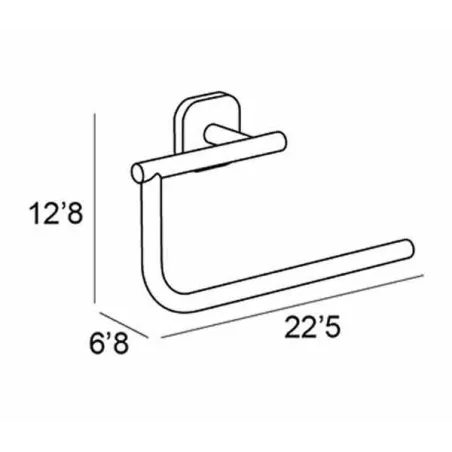 TOALLERO ANILLA 1500 BASSIC ADHESIVO