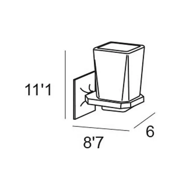 PORTACEPILLOS PARED 1500 BASSIC ADHESIVO