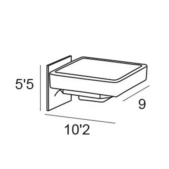 JABONERA PARED 1500 BASSIC ADHESIVO