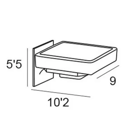JABONERA PARED 1500 BASSIC ADHESIVO