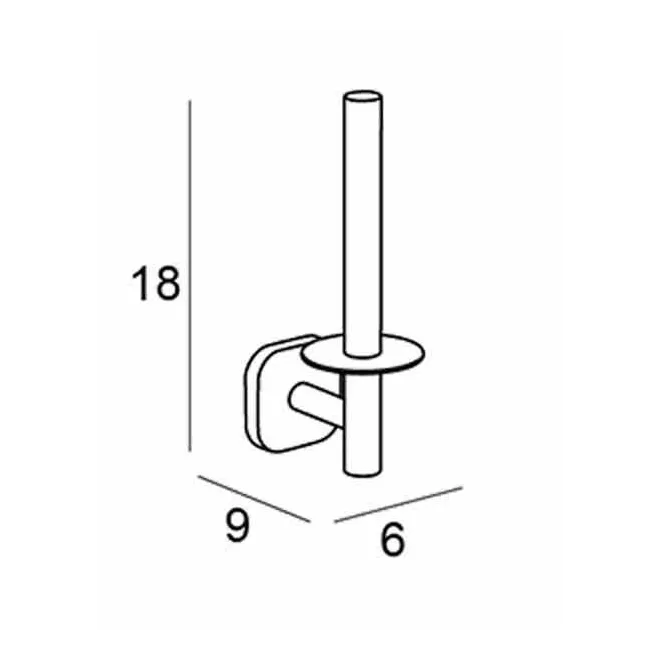 PORTARROLLOS RESERVA 1500 BASSIC ADHESIVO