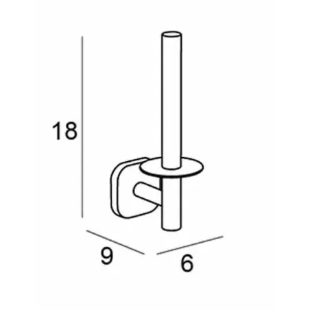 PORTARROLLOS RESERVA 1500 BASSIC ADHESIVO
