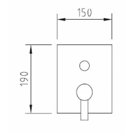 MONOMANDO BAÑO DUCHA EMPOTRAR BOX 3-4 VIAS PISA