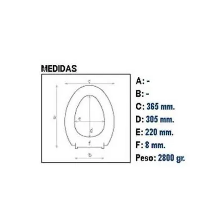 ASIENTO Y TAPA INODORO WC AMANDA WOODLINE