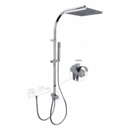 Comprar CONJUNTO DUCHA FIJA 250x250 Y MOVIL CUADRO TRES | Precios