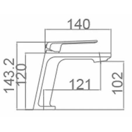 GRIFO LAVABO IMEX FIYI BLANCO