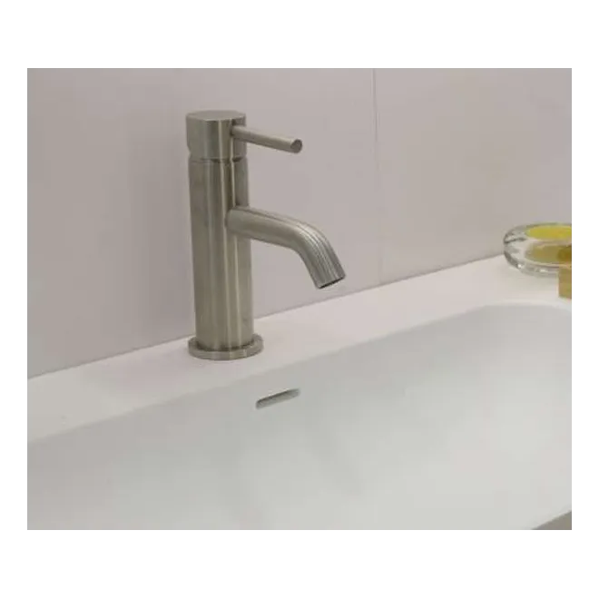 MONOMANDO BAJO LAVABO ATHENAS ACERO PULIDO