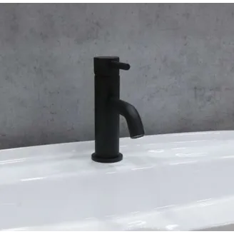 MONOMANDO BAJO LAVABO ATHENAS NEGRO MATE